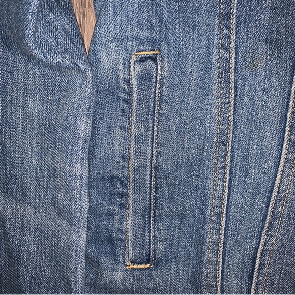 Urban Outfitters Standard Cloth Mens Distressed Destroyed Denim Jean Jacket Sz M - Picture 4 of 5